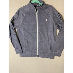 Johnnie-O Jacket Mens Medium Gray Heather Quest Prep-Formance Full Zip Outdoor